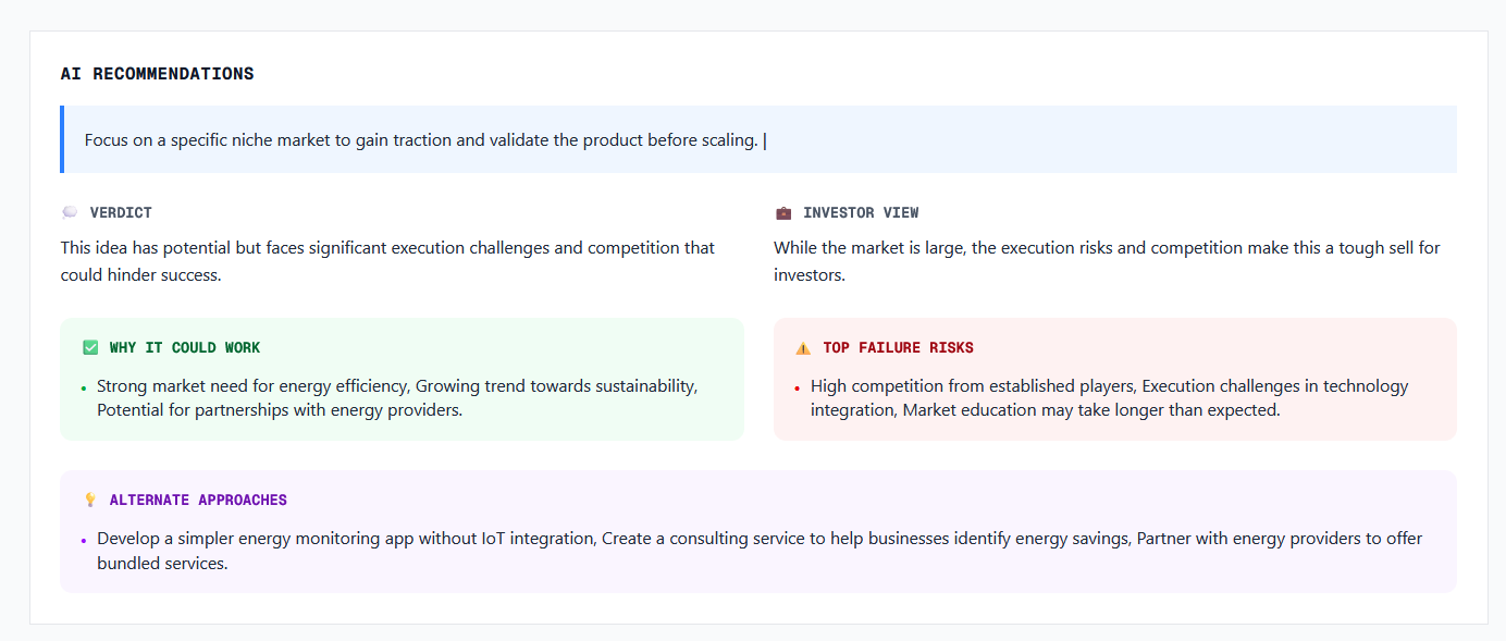 Initial Recommendations